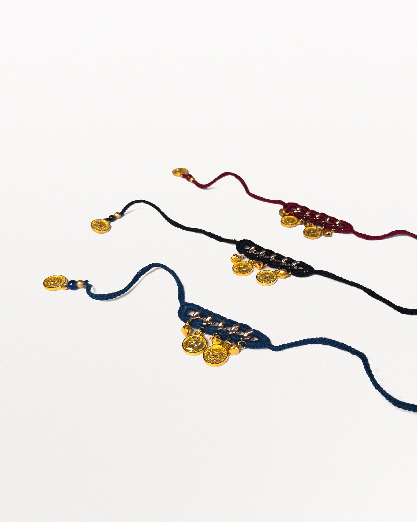 The Coin Stitch Rakhi – Set of 3