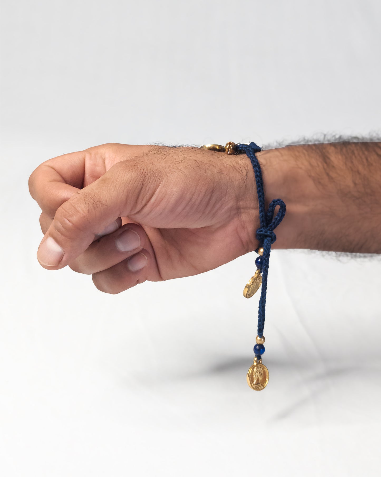 The Coin stitch Rakhi (Navy)
