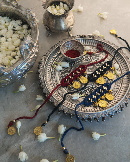 The Coin Stitch Rakhi – Set of 3
